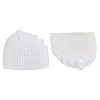 Lurrose 1 Pair of Bunion Corrector Pads Toe Protect Separator Bunion Relief for Hallux Valgus Toe (White)