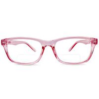 New York Bifocal Reading Glasses Set (Clear Rose, 2.0)