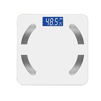 Bluetooth Body Fat Scale, Weight Scale, 30 Data Measurement, APP, Moisture, Fat, Bone Weight, Multi-Function High Precision White