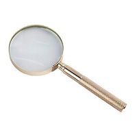 WBBFDJ HD Handheld Magnifying Glass, Metal HD with Three Screwdrivers Magnifying Glass 10 Times Old Reading Identification Maintenance
