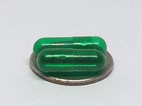 Empty Gelatin Capsules Size 0 Translucent Green (500)
