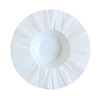 Crinkle 12 Oz. White Plastic Soup Bowls,Pack of 10 EA