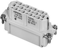 AMPHENOL TUCHEL C146 10B025 500 2 RECTANGULAR INSERT, RECEPTACLE, 25+GND, CRIMP