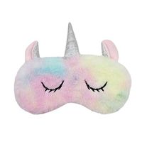 RARITYUS Cute Unicorn Sleep Eye Mask for Sleeping Soft Plush Eyeshade for Women Girls Kids Home Sleeping Traveling