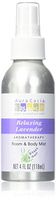 Aura Cacia Relaxing Lavender Aromatherapy Room & Body Mist 4 Oz Food, Silver, 4 Fl Oz