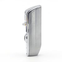 GALINER Cigar Lighter, Windproof 3 Flames Metal Lighters With Cigar Puncher (Silver)