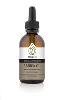 Arnica Infused Oil Extract (Macerated Oil), 1.7 Oz - 100% Pure and Potent Relief Body Oil for Sprains, Muscles Pain, Wounds, Tendons, Bumps and Bruises and Other Injuries
