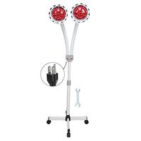 Infrared Heating Therapy Lamp, Skin Care Thermotherapy Light Floor Stand Adjustable Height Double Head Light, Improve Sleep Wellness & Relaxation for Home Beauty Salon (US)