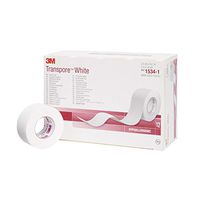 3M Medical Tape Transpore Adhesive 1" X 10 Yards NonSterile (#1534-1, Sold Per Piece)