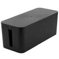 Resulzon Cable Management Cord Cover Wire Hider Box Concealer Organizer Protector System for Home Theater Entertainment Center Office School (Mini,Black)