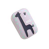 Cute Cartoon Pattern Creative Contact Lens Case Storage Holder for Lens Caring, Deer Blue 8.3x5.5cm