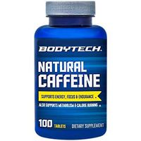Natural Caffeine Supports Energy, Focus Endurance 200 MG (100 Tablets)