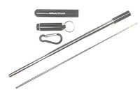 MYLASTRAW - Stainless Steel straws, Reusable Straws, Aluminum Case & Cleaning Wand (BLACK)