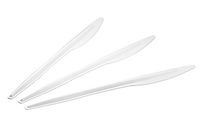 Settings Cutlery 400 Disposable Plastic White Forks, 400 Knives, BPA-Free Disposable Plastic, Great for Every Day Use, Home, Office, Party, Picnics, or Outdoor Events, (800 ct)