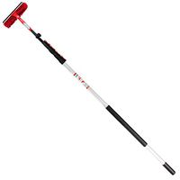 6-24 Foot Extension Pole with Squeegee & Microfiber Window Washer Cleaner Attachment - Light-Weight Retractable Extension Pole- Also Includes Installing and Hanging Hook Attachment