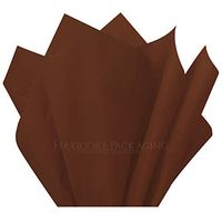 Flexicore Packaging Gift Wrap Tissue Paper | Size: 15 Inch X 20 Inch | Count: 100 Sheets | Color: Chocolate