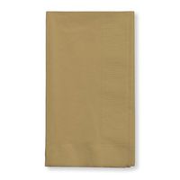 Glittering Gold Dinner Napkins, 2-Ply, 1/8 Fold