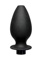 Kink Flow Silicone Anal Douche Accessory Full Flush Out - Black