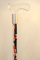 Elegant Acrylic Designer Walking Cane (30", Multi-Color Golf Tees)