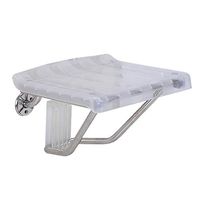 Bath Stool Aviation Plastic and Stainless Steel Folding Stool Corner Bathroom Wall Chair Shower Stool Bathroom Seat Change Shoe Bench Lightweight Shower Step Stool