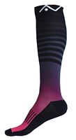 A-Swift Compression Socks Women & Men 20-30mmhg - Suits Nurses, Maternity Pregnancy - Below Knee High (Stripey Pink, Small)