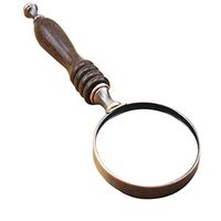 Handheld Magnifying Glass, 20 Times Ebony Handle Magnifying Glass Antique Identification Magnifying Glass 70mm LIXFDJ Vision Assisted Magnification
