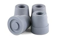 Essential Medical Supply T50012g Quad Cane Tips, Gray, 1/2 Inch by Essential Medical Supply