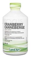 Pure Cranberry Juice -Concentrated Extract -Unsweetened (Serving Size: 5ml) (100 Servings per Bottle) (500mL) Brand: Land Art
