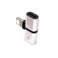 TechNoob iPhone Headphone Adapter, Dual Lightning Adapter iPhone Splitter Audio and Charge Lightning Adapter for iPhone 7/7 Plus, iPhone 8/8 Plus, iPhone X (Silver)
