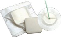 MPM Medical Adhesive Bordered Foam Dressing 6" x 6" Square with 4" x 4" Pad, Water-proof Top Layer (Case of 50 Each)