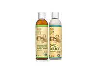 CARA B Naturally Bath Time Bundle - Includes Our Shampoo/Body Wash and Body Lotion – Pack of 2 at 8 Ounces Each
