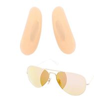 FOOUSA Replacement Nose Pads for Ray-Ban Aviator RB3025 3026 Sunglasses Repair Kits for Ray Ban (1 Yellow)