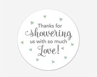 36ct, Baby Shower Or Bridal Shower Stickers, Thanks for Showering us, Sprinkle Shower Stickers (#682-1-MT)