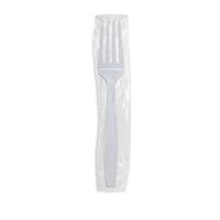 Karat U3520W 7" PS Poly-Wrapped Heavy-Weight Disposable Fork, White (Pack of 1000)