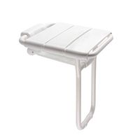 Bath Stool Safety Bathroom Folding Stool Elderly Barrier Free Bathroom Stool Shower Chair Wall Bench Changing Shoes Stool with ABS Panel and Legs