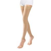 Medical Thigh High Compression Stockings for Women Men- Footless Firm Support 20-30 mmHg Gradient Compression Socks Support Hose for Treatment Swelling, Varicose Veins, Edema