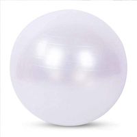 FLYWM Exercise Ball (25-105cm),Professional Yoga Stability Ball Chair Extra Thick Anti-Burst Support 2200 lbs,with Quick Pump &Workout Guide for Home&Gym&Office,White-85cm