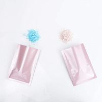 Glossy Pink Heat-Sealable Portable Open-Top Mylar Single-Serving Sample Packets (1.5 oz (3.9" x 5.9"))