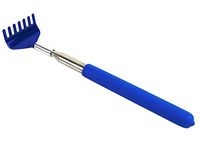 Back Scratcher Extendable Telescopic Massager Adjustable Portable 26" Colors Non Slip Grip By Spreezie (Blue)