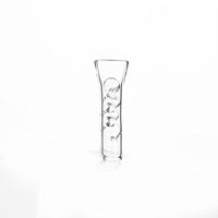 High Borosilicate Glass 5 Ultra Premium Flat-Mouth Glass Filter Tips Spiral Glass Inside Tips
