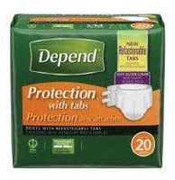 6935456PK - Depend Protection Brief with 4 Tabs Small/Medium 19 - 34