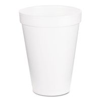 Dart Drink Foam Cups, 12 oz, White - Includes 40 packs of 25 each.