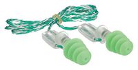 Howard Leight 1005328 by Honeywell Small Multiple Use Clarity 4-Flange Molded TPE (Thermoplastic Elastomer) Multi-Material Woven Corded Earplugs With Nylon Cord (1/PR)