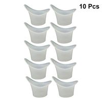 Silicone Eye Wash Cup Reusable Eyewash Bath Container Bottles Eye Shaped Rim for Daily Use 10pcs