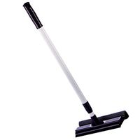 Professional Window Squeegee Cleaner with Extension Pole Bug Sponge Squeegee Glass Windows Washing Cleaning Scraper for Car Bathroom Shower Home, Black
