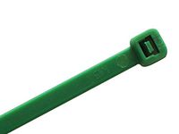 4" Color Cable Ties, 18 lb. Test, (100 Pack - All One Color) (Green)