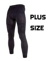 HOYISOX Compression Tights 20-30 mmHg Seamless Legs for Men and Women, Running and Athletic (Black, Men-XX-Large)