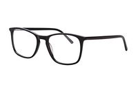 SHINU Ultra Thin Acetate Frame Progressive Multifocus Computer Reading Glasses-SH042(bright black, up 0.50 down 2.00)