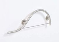 Lifeline Towel and Grab Bar Combo - Luna Design | Left Hand | Brushed Nickel