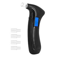 Professional Breathalyzer, Portable Breath Alcohol Tester Digital LED Screen Auto Power Off and Sound Alarm Best Breathalyzer with 5 Mouthpieces + Carrying Case for Drivers Or Home Use